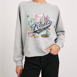 Rails Vintage Raglan Sweatshirt in New York